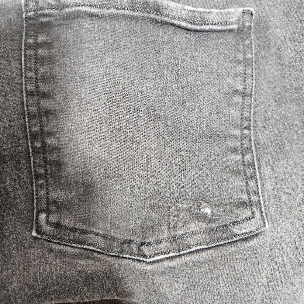 Spanx Jeans Womens Large L Black Ankle Skinny Stretch Distressed 20213R - Picture 7 of 16